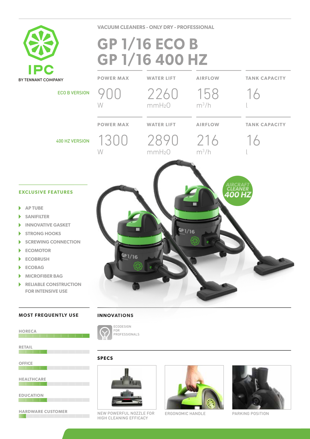 GP 1 16 ECO B GP 1 16 400 HZ