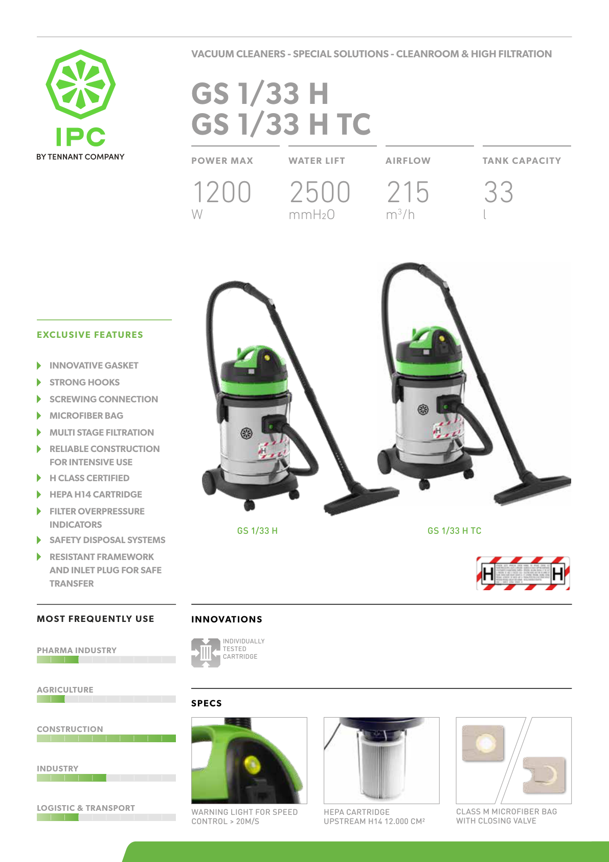 GS 1 33 H GS 1 33 H TC